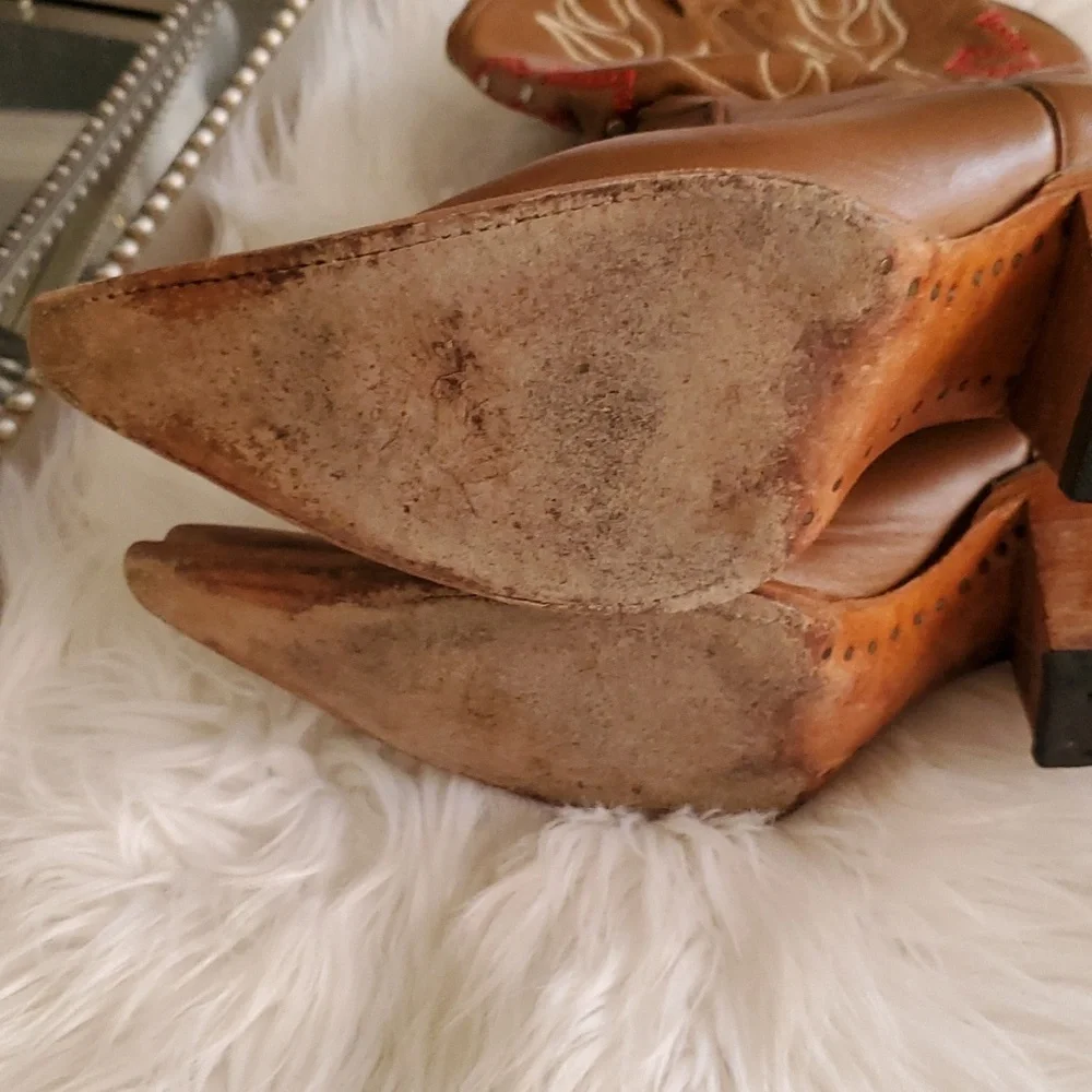 Jar women's brown cowboy Western boots size 7.5 - Picture 7 of 16